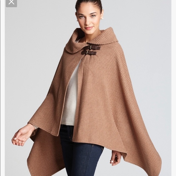 Lauren Ralph Lauren Houndstooth Cape 